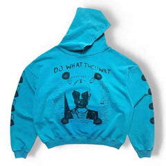 ERD Heavyweight Washed Hoodie - Retro Blue