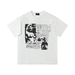 ERD “Private Depression” Zine Page T-Shirt — White