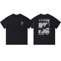 ERD “Riot” Masked Figure T-Shirt — Black