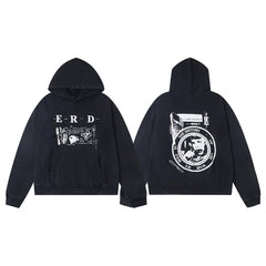 ERD “In the History of the War” Pullover Hoodie — Black