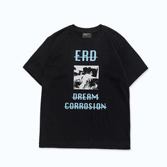 ERD “Dream Corrosion” Glitch Photo T-Shirt — Black