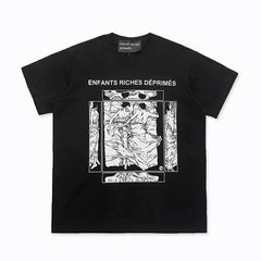 ERD “Couple in Bed” Manga Panel T-Shirt — Black