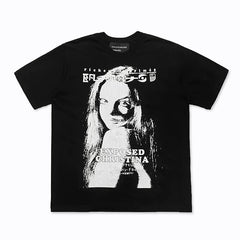 ERD “Exposed Christina” Portrait T-Shirt — Black