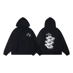 ERD Crashed Cop Cars Pullover Hoodie — Black