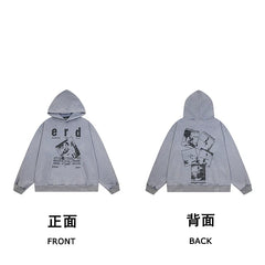 ERD “Dressing Up” Pullover Hoodie — Silver Gray