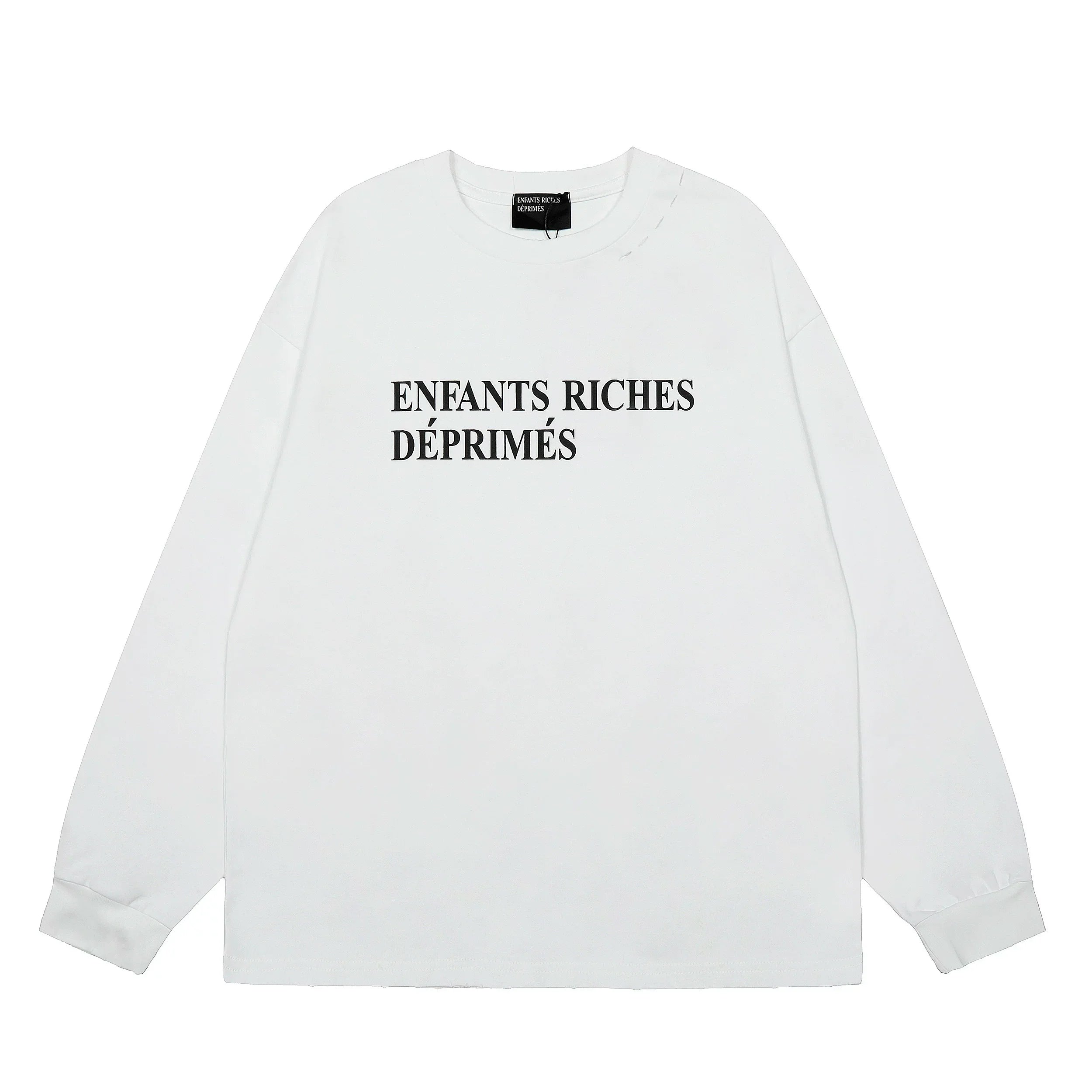 ERD Classic Logo Long Sleeve T-Shirt — White