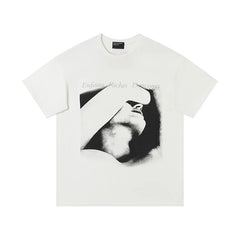 ERD Blindfolded Portrait T-Shirt — Off-White