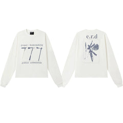 ERD “Proper Homemaking / Godless Communism” Tools Long Sleeve T-Shirt — White