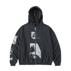 ERD 24SS Madonna Zip-Up Hoodie — Washed Black